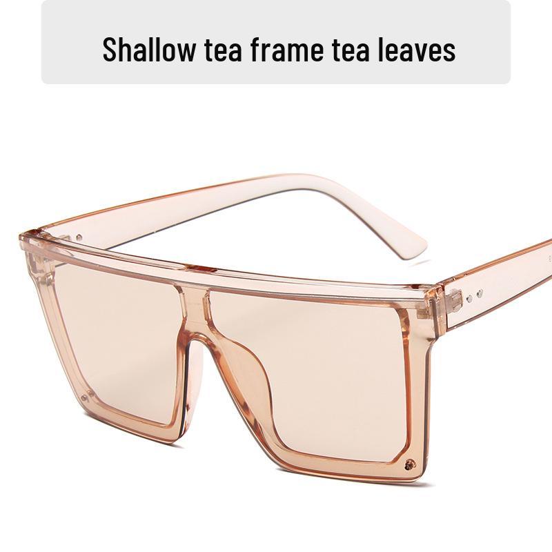 Trendy Large Frame One-Piece Sunglasses in Elephant Grey for Men and Women - Stylish Outdoor Beach Travel Shades