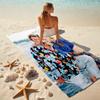 French legendary rock singer and actor Johnny Hallyday towel outdoor camping vacation swimming beach towel outdoor absorbent bath towel Y25