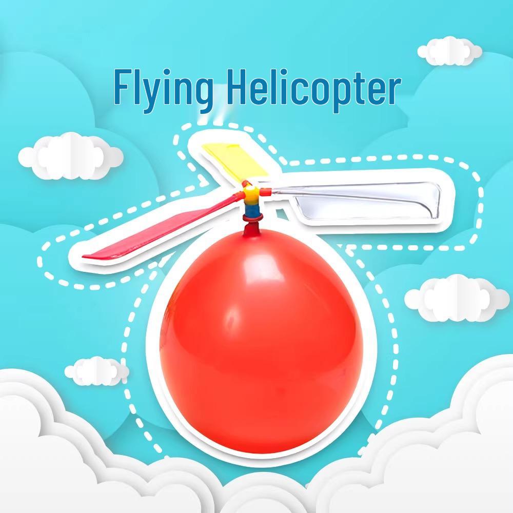 

Helicopter Balloon for Kids: Flying Saucer Science Experiment Toy