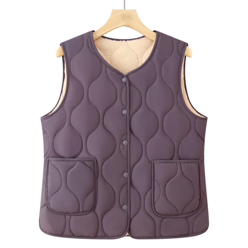 Women's Thickened Velvet Warm Vest for Elderly