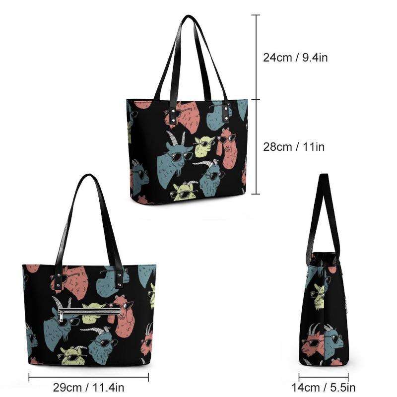 Tote Handbag Shoulder Handbag Large Capacity Trendy Niche Digital Color Printing Tote Bag