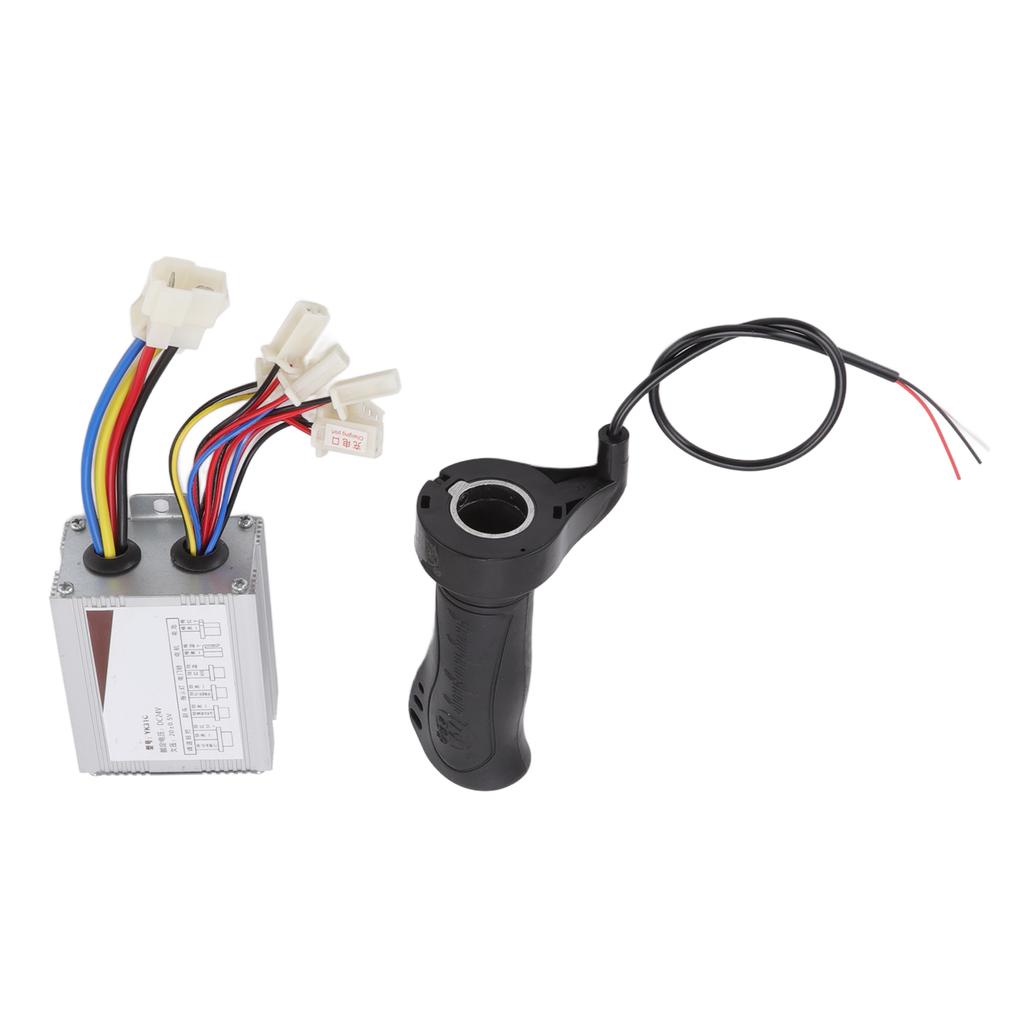 24V 500W Motor Brushed Controller with Throttle Twist Grip Low Noise for Wind Turbine Scooters