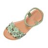 Wrap Around Sandals For Women Casual And Versatile Flat Sandals With Flower Decoration Fashionable Bohemian Sandals Talons Femme