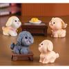 Cute Resin Dog Figurine Collection Miniature Office Desk Decor Blind Box Set