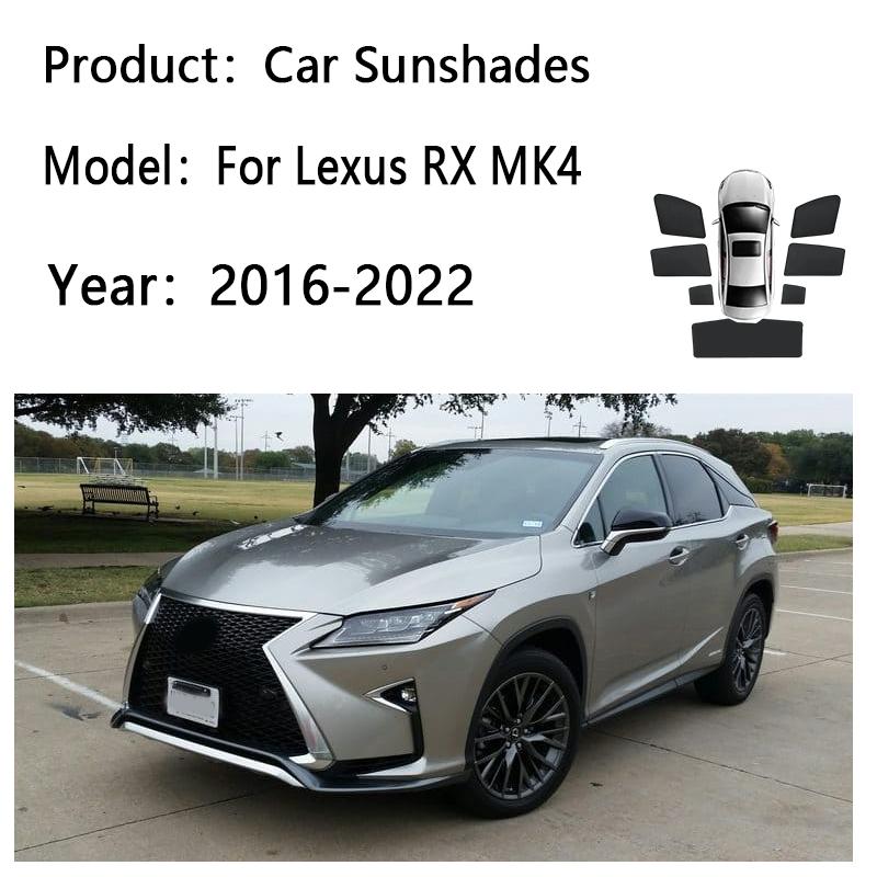 Car Sunshade For Lexus RX AL20 MK4 300h 350h 450h 2016-2022 Sun Shade Privacy Curtain Magnetic Heat Insulation Visor Accessories