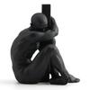 Black Figure Sculpture Room Aesthetic Decor Creative Character Resins Crafts Abstract Figures Statue Desk Decoration Miniatures