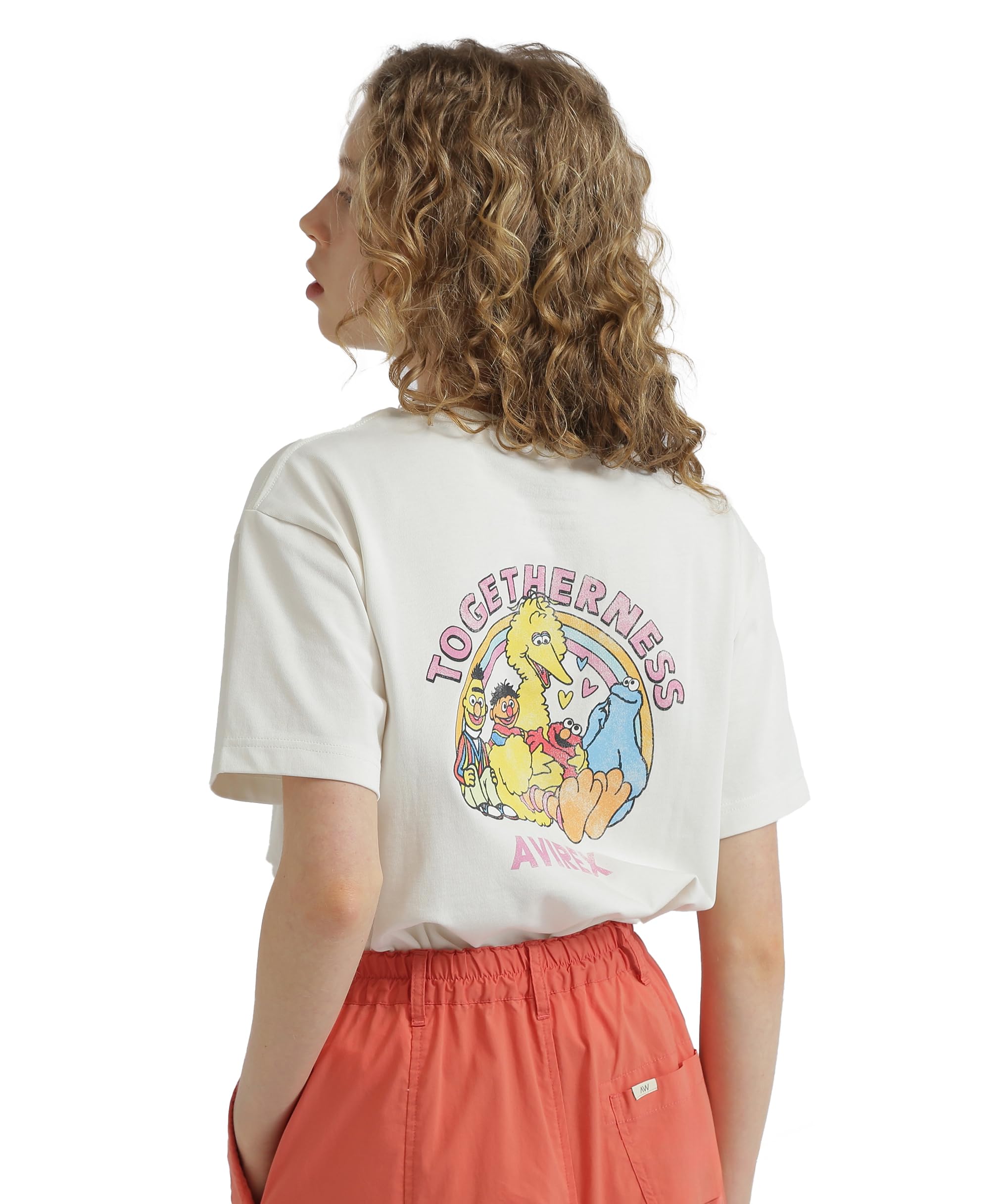 

Женская футболка Avirex Sesame Street Meets Togetherness F, 033, Молочно-белый, 783-5135629