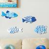 Marine Style Fish Hanging Decor Ocean Theme Carving Fish Pendant  Beach Cottage