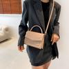 Trendy Pu Leather Small Square Crossbody Bag With Magnetic Closure For Everyday Use