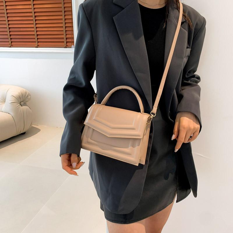 Trendy Pu Leather Small Square Crossbody Bag With Magnetic Closure For Everyday Use