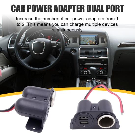 Billader Doble USB-porter Hurtiglading 3100mA Billader splitter med skruepose Bærbar Utvid Strømadapter