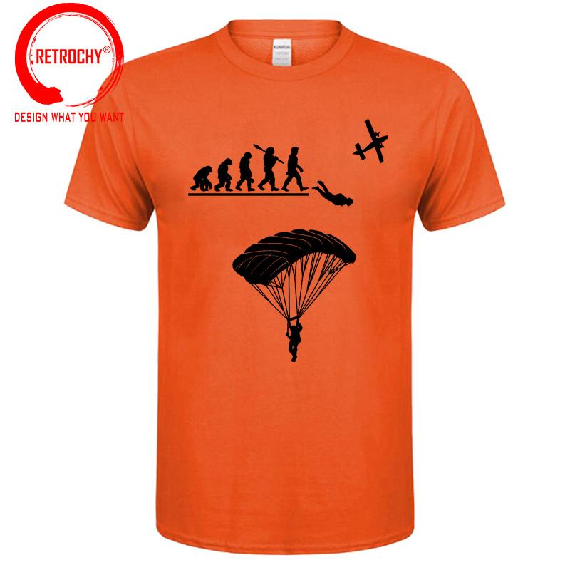 Paragliding Skydiving Evolution T Shirt Unisex Evolution Of Skydiver Tshirt Skydive Parachuting Lover Tee Shirt Paraglider Tshirt