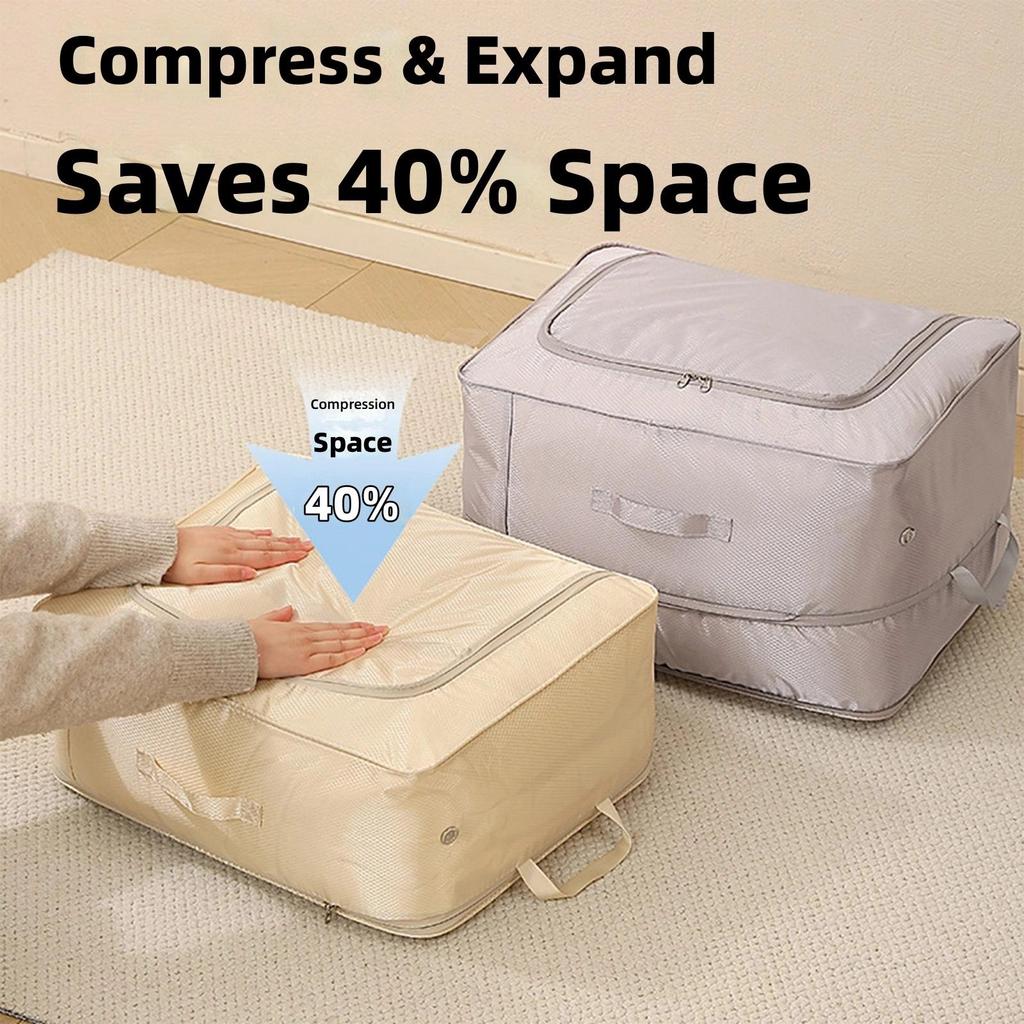 Large Capacity Luggage Packing For Closet Bedding Compression Organizers Comforter Storage Bag Duvet Quilt Pillows