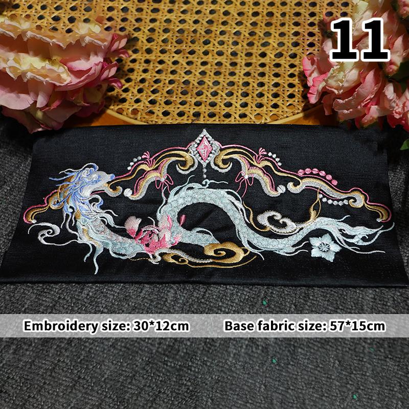 Chinese Style Dragon Embroidery Patches Embroidery Hanfu Patches Appliques For DIY Sewing Clothing Dress Home Decor Accessories