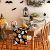 Halloween Ghost Pumpkin Table Runner,Halloween Dinner Table Runner Decorations and Supplies for Home Kitchen Dining Room Table-13×72''