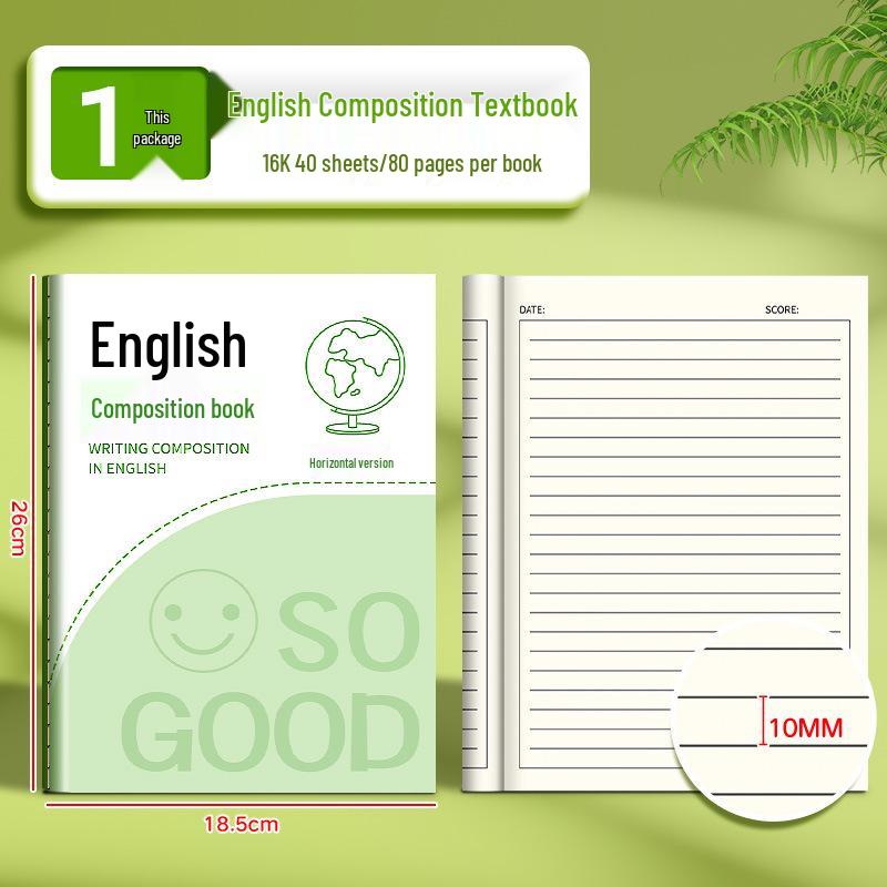 Enhanced English Workbook: Thick 16k Notebook for Primary & Junior High Students