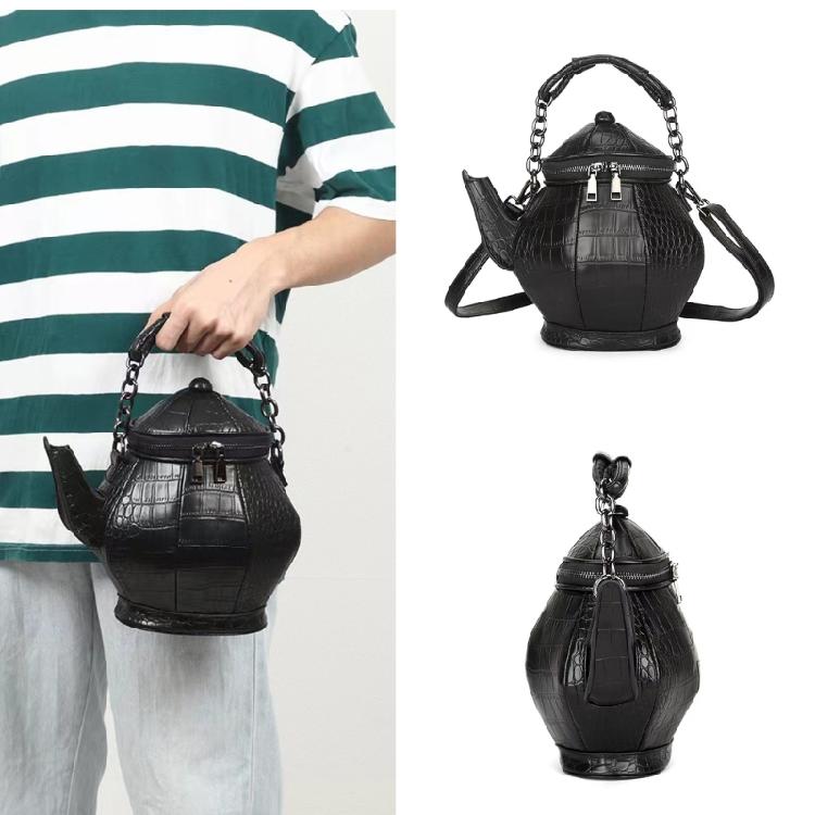 Schultertasche Große Kapazität Einzigartige Teekannenförmige Handtasche für Damen Mädchen