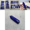 Natural Rock Lapis Lazuli Quartz Crystal Stone Point Healing Wand Dark Blue Gift Unique And Educational Healing Crystal
