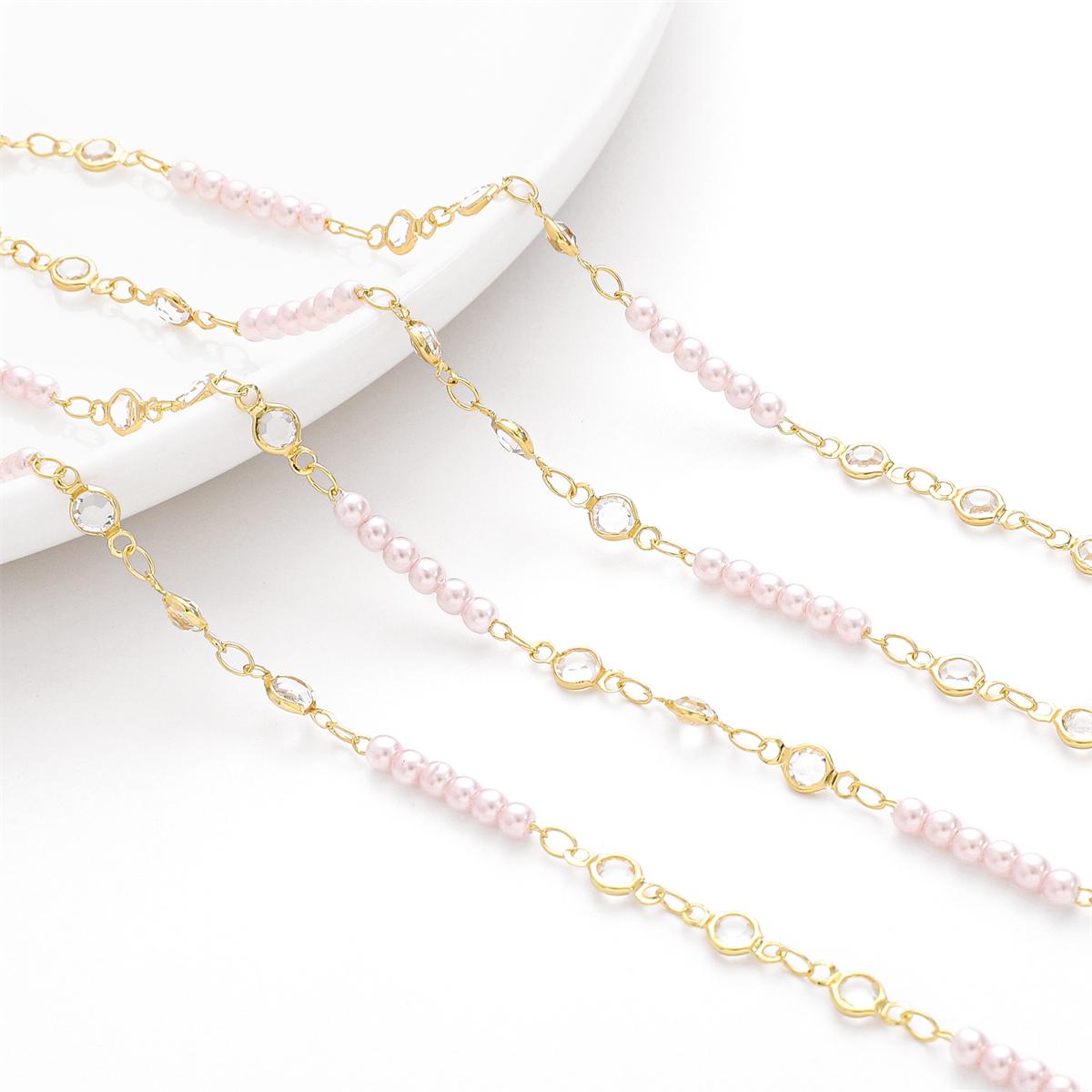 

Медные цепочки ручной работы, объемное ожерелье, браслет-цепочка, фурнитура для изготовления ювелирных изделий, аксессуары «сделай сам» 4mm