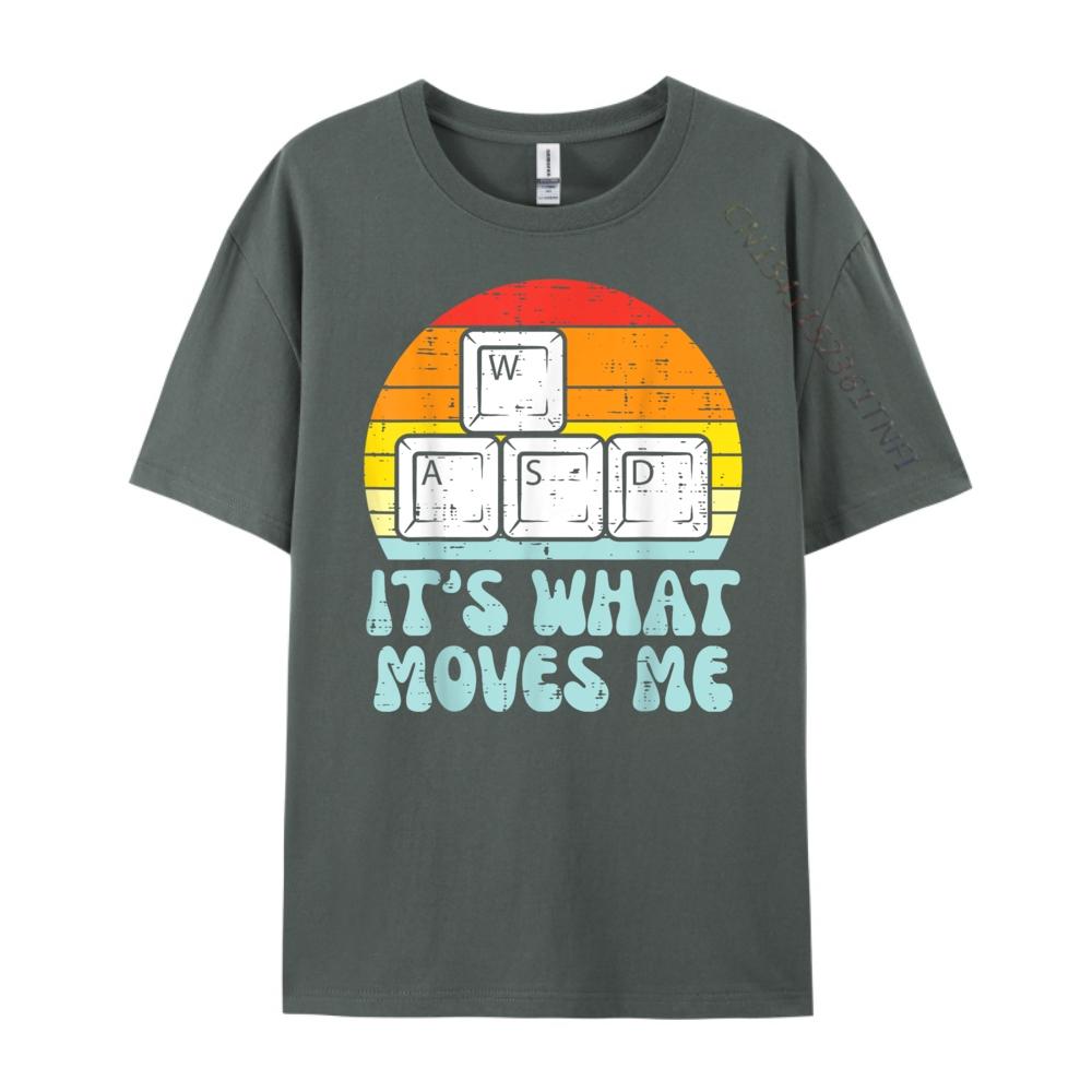 Wasd What Moves Me Pc Gaming Retro Gamer Men Boys Kids Teen Men Clothes Men Clothing Designer Oversized T Shirt