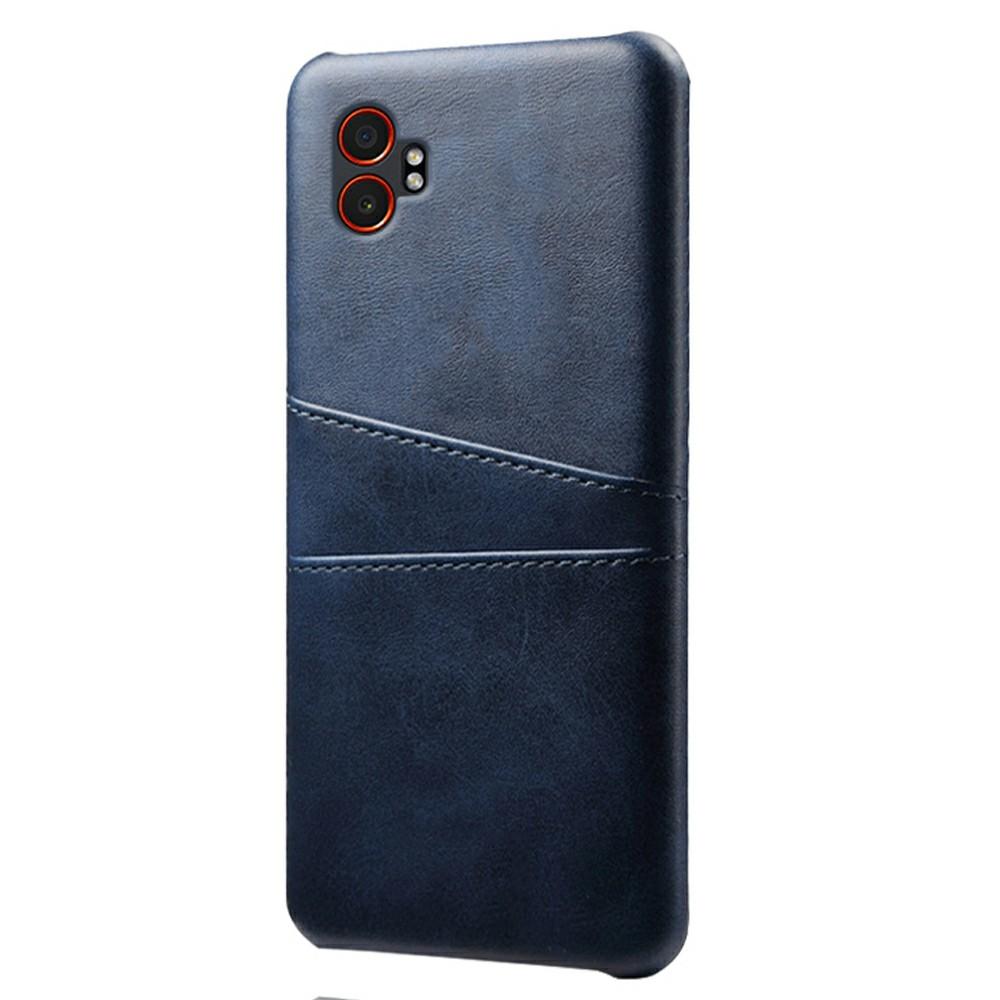 For Samsung Galaxy XCover7 Pro Case Dual Card Slots PU Leather+Hard PC Phone Cover