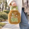 Plush Warm Water Bag Handheld Hot Water Bag Cute Water-filling Bottle  Belly Warmer