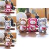Cute Strawberry Backpack With Bear Plush Keychain For Kids And Teens