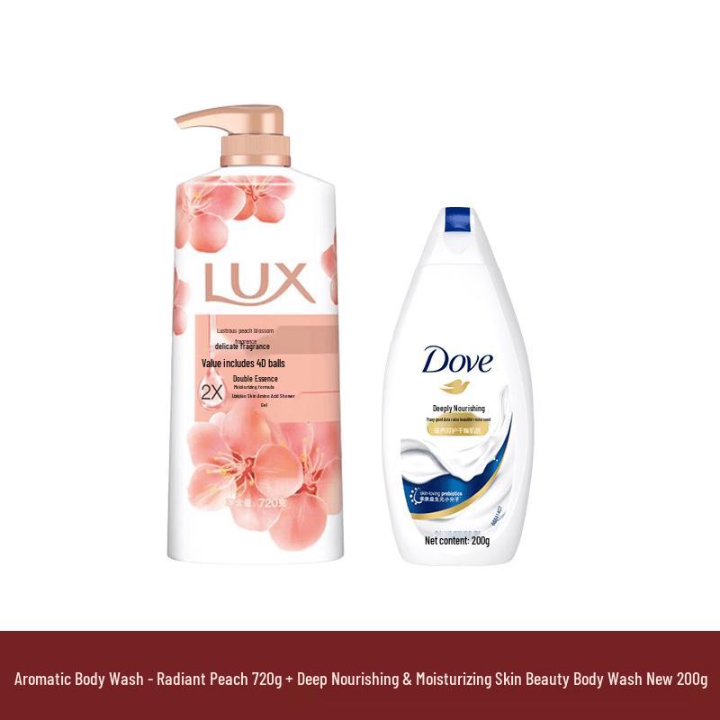 Lux & Dove Shower Gel Duo Set
