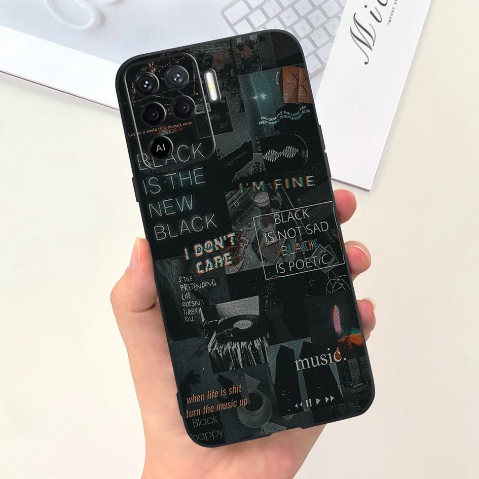 For OPPO Reno 5 5G Reno5 Pro Case CPH2201 Cute Painted Soft Silicone Covers Phone Cases For OPPO Reno 5 Pro Reno5 Lite 5Z Fundas