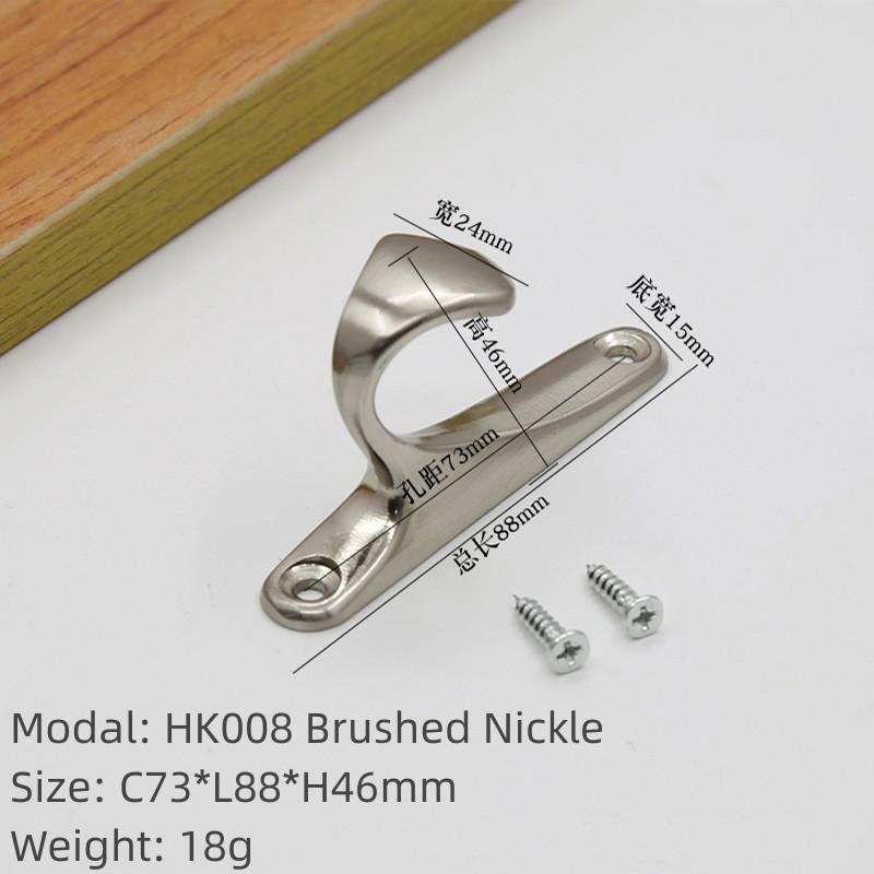 European Modern Simple Hanger Metal Coat Hook Bathroom Closet Hook Furniture Single Wall Hanger