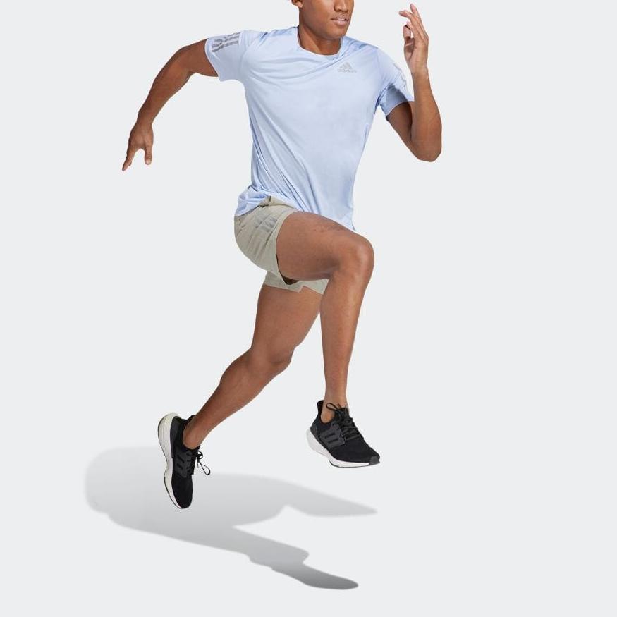 Adidas Textured Solid Plaid Pocket Sports Shorts Men Bottoms Silver HR6616