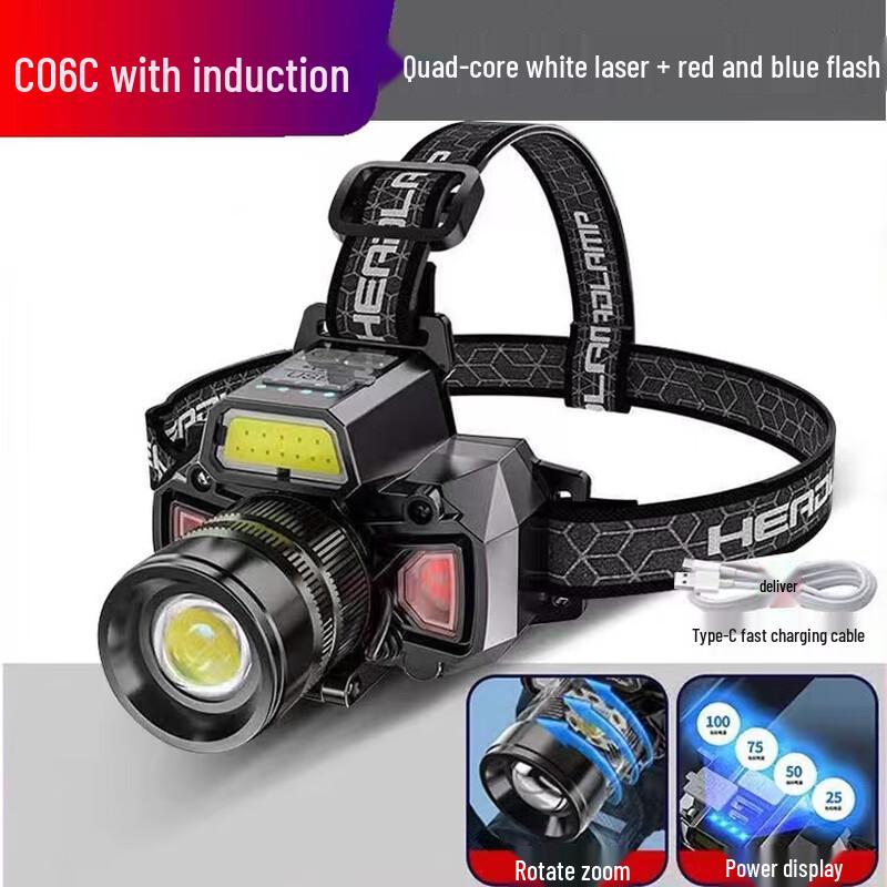 

Li Shen C06C Rechargeable Night Fishing Headlamp