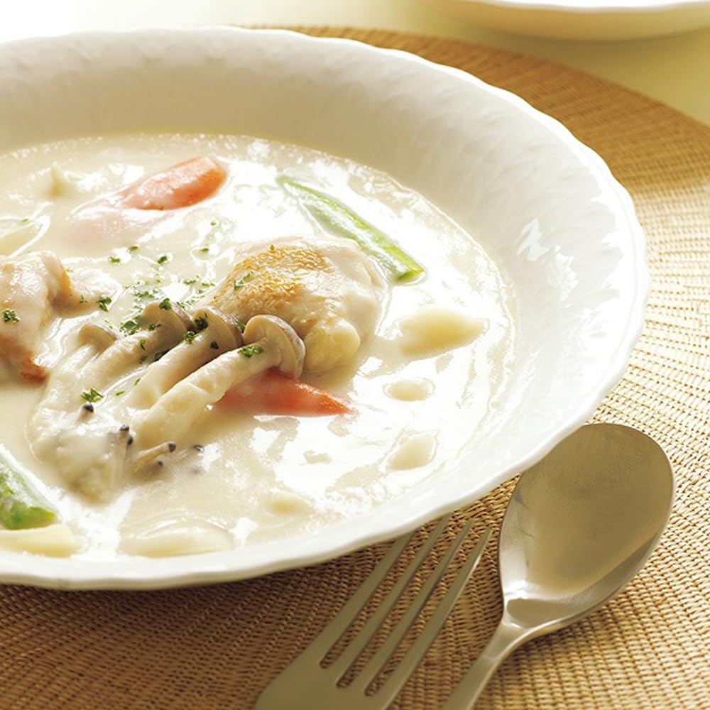 NARUMI Curry and Pasta Plate Silky 23cm Cute Relief Wedding Set of 2 Oval Microwave and Dishwasher Gift Set, White, Diameter, White, Design, Gift,