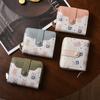 Cute PU Leather Short Wallet Cute Bear Design Multiple Card Slots Zippered Coin Pocket Snap Button Card Holder Girls