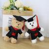 Graduation Doctor Bear Keychain - Cute Plush Teddy Pendant