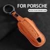 Kryt pouzdra na klíč od auta pro Porsche Panamera Cayenne 971 911 9YA Macan Boxster 3 tlačítka Semišový obal na dálkový klíč od auta Příslušenství