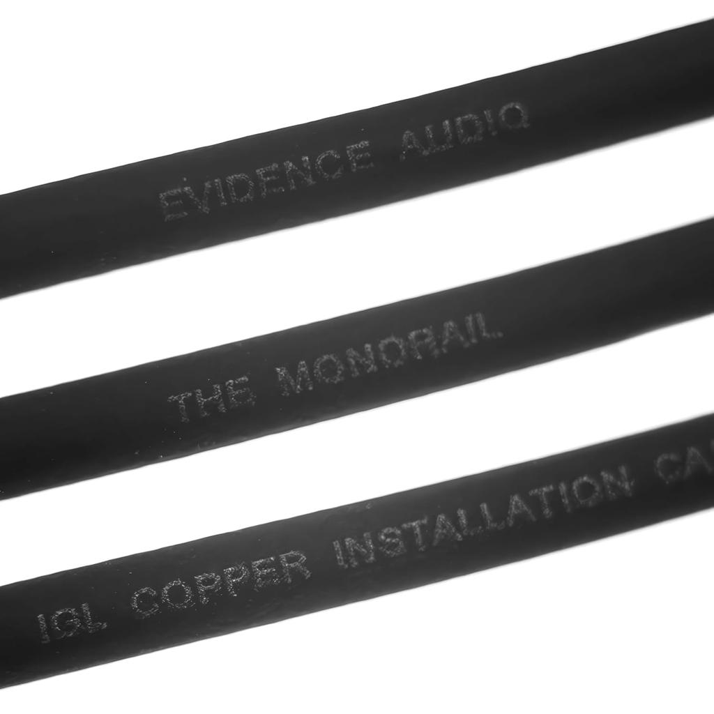 Evidence Audio Monorail 20ft Graphite Black Cable