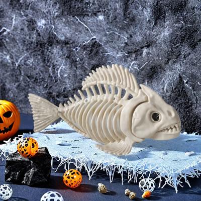 Halloweenské zvířecí kostry Pes Netopýr Žába Štír Pavouk Had Krysa Kostní kostry pro Halloweenskou párty Strašidelný dům Hřbitovní scéna Dekorace