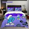 Smurf Village Adventure Threepiece Set 1 Duvet Cover 2 Pillowcase Without Core Christmas Birthday Gift Soft And Comfortable Bedding Set