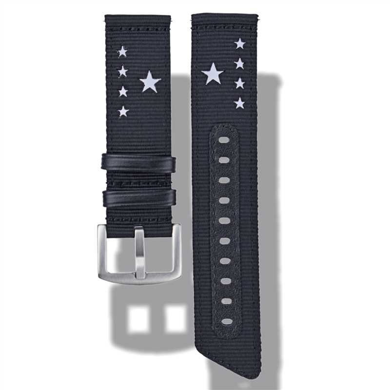18/20/22mm Nylon Watch Band Star Holes Weave Soft Strap Military Sport Bracelet for Seiko Quick Release Universal Wristband