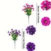 6 Bundles of Artificial FlowersPerfect for Home Gardens, Porches, Patios, and Seasonal Celebrations,No Container Included