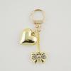Lovely Heart Shaped Keychain Pendant Small Key Adornment Lightweight Keyring Charm Bowknot Key Pendant Metal Material