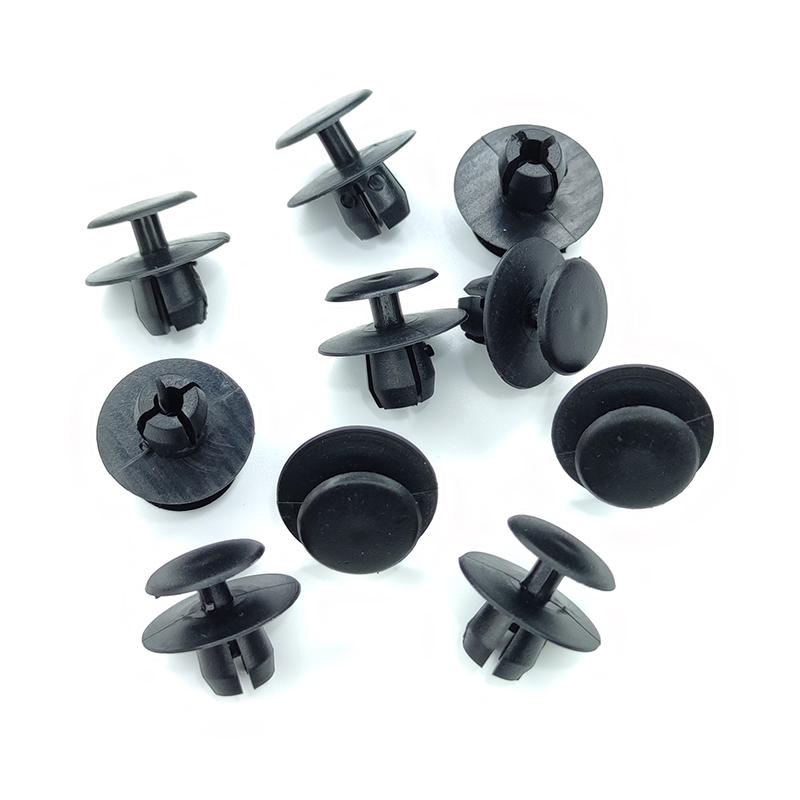 50Pcs Car Bonnet Hood Ulation Pad Fixing Clips Plastic Rivet For Mercedes-Benz 8mm Trim Clips  A 1239900292 Push Type Buckle