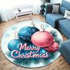 1pc Soft, Absorbent & Non-Slip Celebrate Christmas Round Rug, Perfect for Entryway, Living Room, Bedroom Decor, Machine Washable Flannel Mem