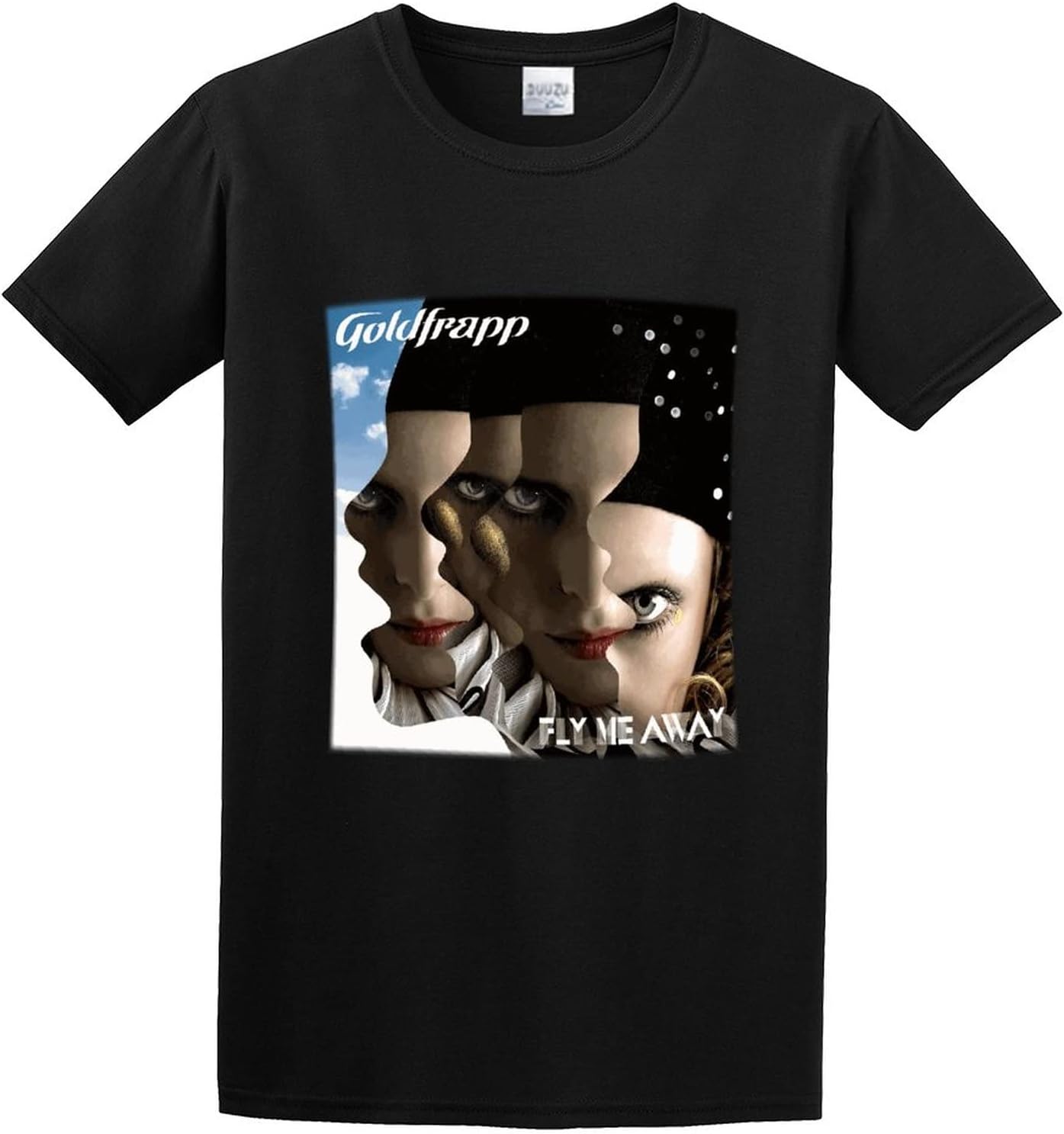 Men s Goldfrapp Fly Me Away Men s T Shirt Fashion Casual Cool Tee Shirts XS чёрный