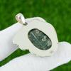 Natural Solar Moss Agate Gemstone Pendant 925 Sterling Silver Indian Jewelry