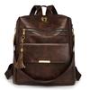 Zaino retro moda europea e americana semplice versatile per pendolari studenti universitari borsa da scuola multi-scomparto borsa a tracolla da donna