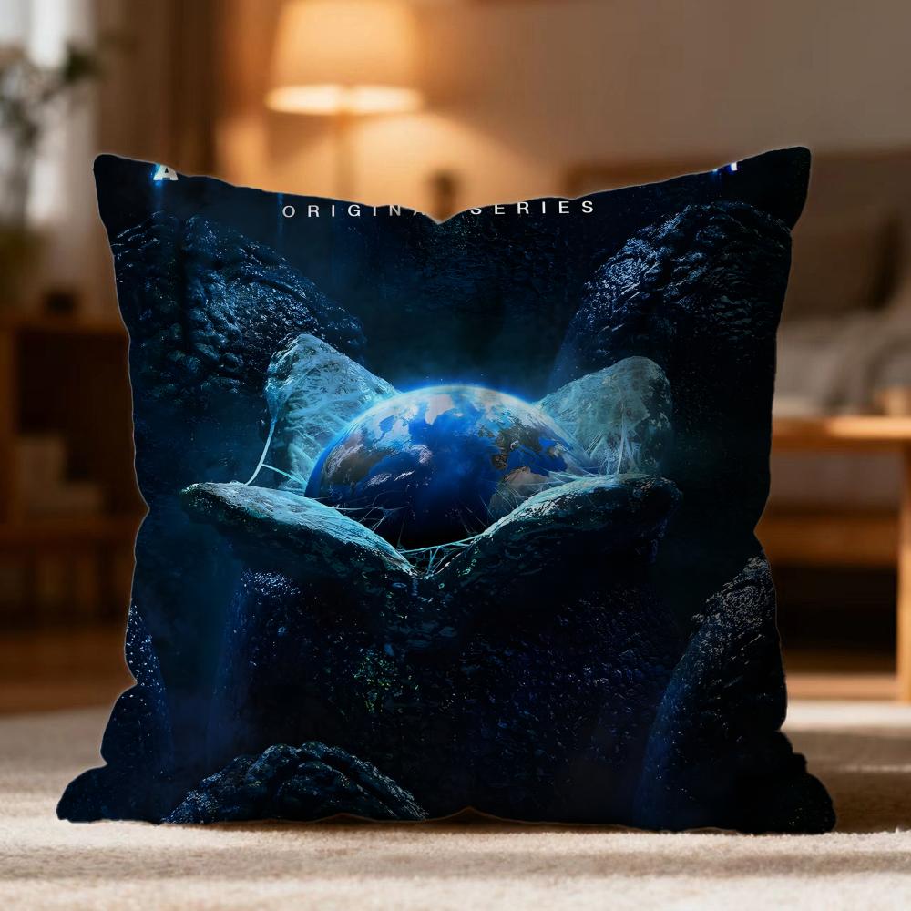 Popular A-AAlien Earth Cushion Cover Soft Washable Pillow Case Multi-Scene for Couch Bed Travel Office Use
