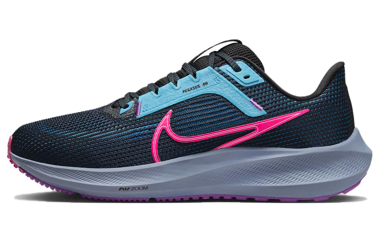 Nike Pegasus 40 Se Black Baltic Blue Hyper Pink Women s FJ2974-001 35.5