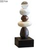 Creative Stone Stacking Statue Ornaments Desk Decoration Abstract Crafts Minimalist Rock Pile Sculpture Room Aesthetic Decor